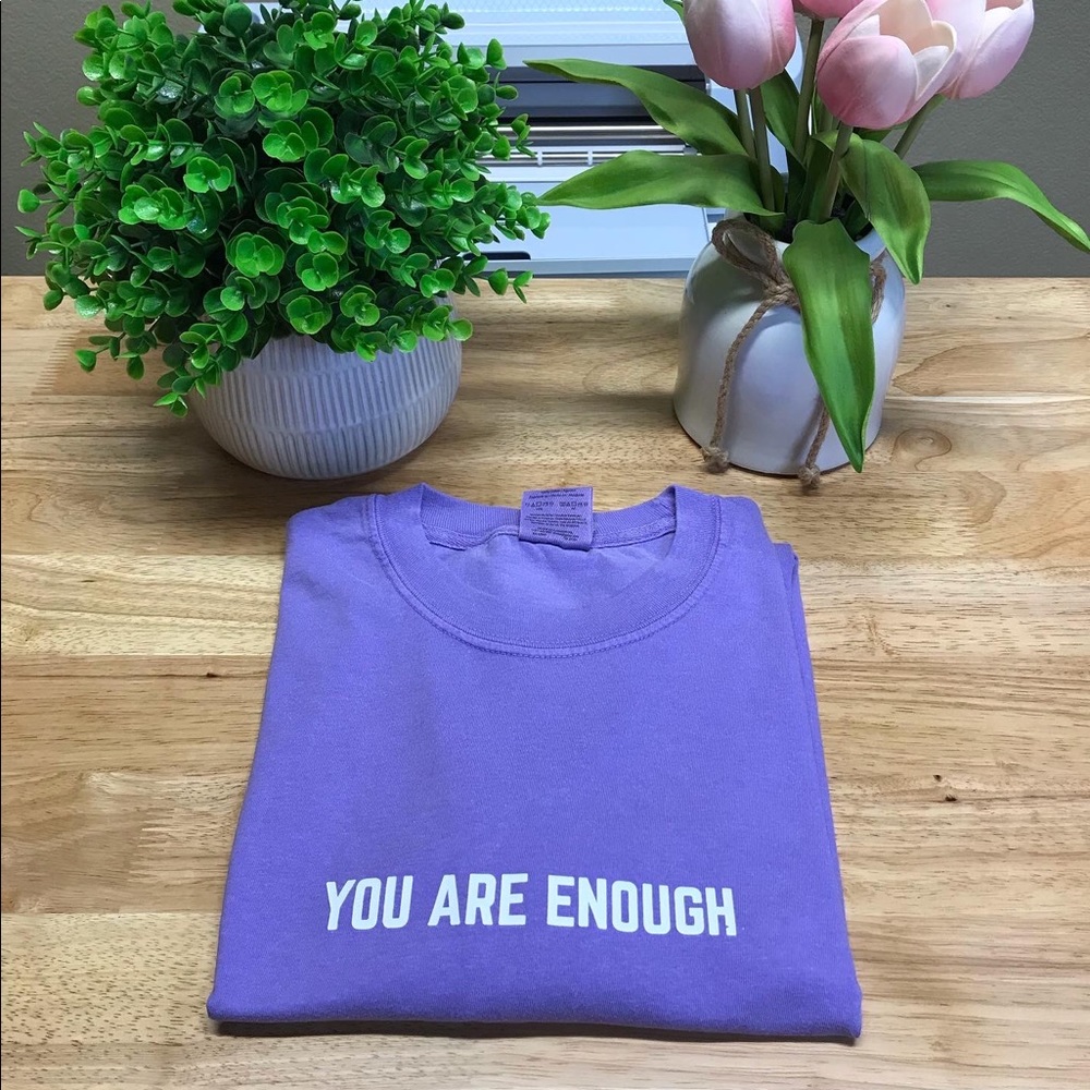 YOU ARE ENOUGH Unisex Adult 100% Cotton T-Shirts - Various - Picture 16 of 16
